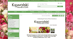 Desktop Screenshot of kowalskiflowers.com