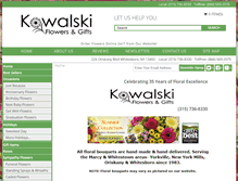 Tablet Screenshot of kowalskiflowers.com